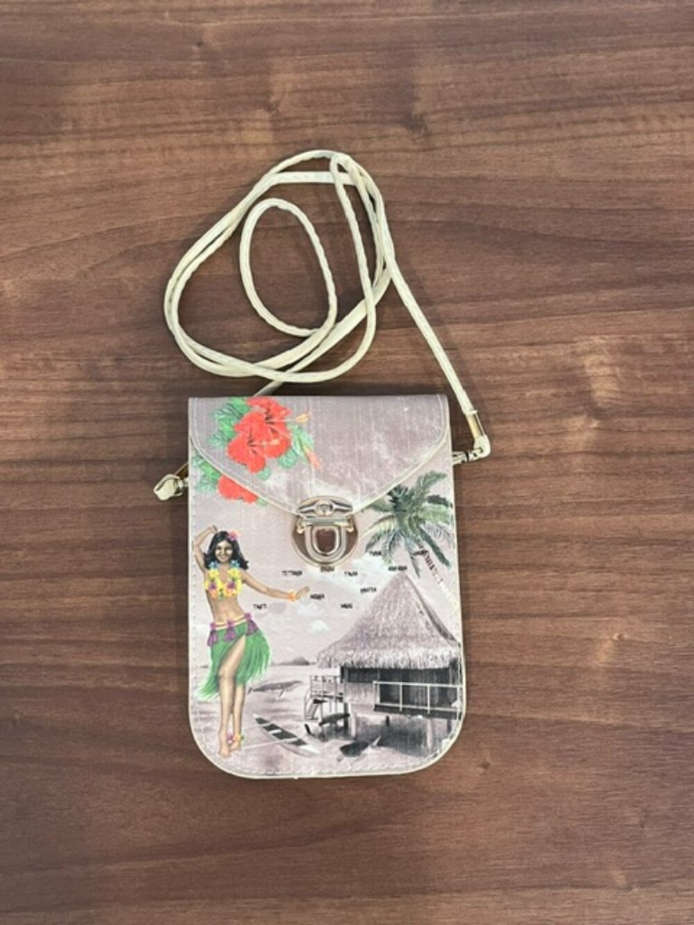 Hawaiian Style "Leather" Small Shoulder Bag/Purse